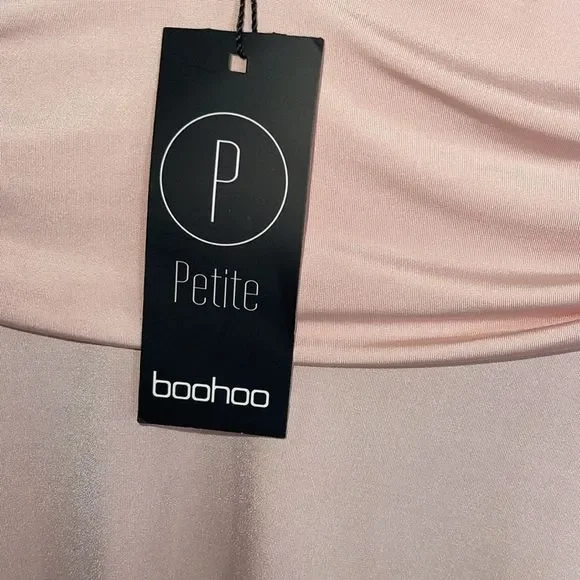Boohoo Blush Pink V-Neck Maxi Dress - Picture 5 of 8